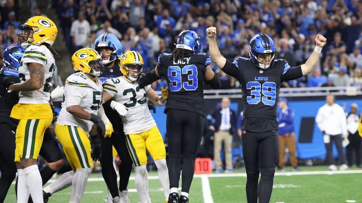 Lions snap Packers' winning streak with Jake Bates' walk-off field goal