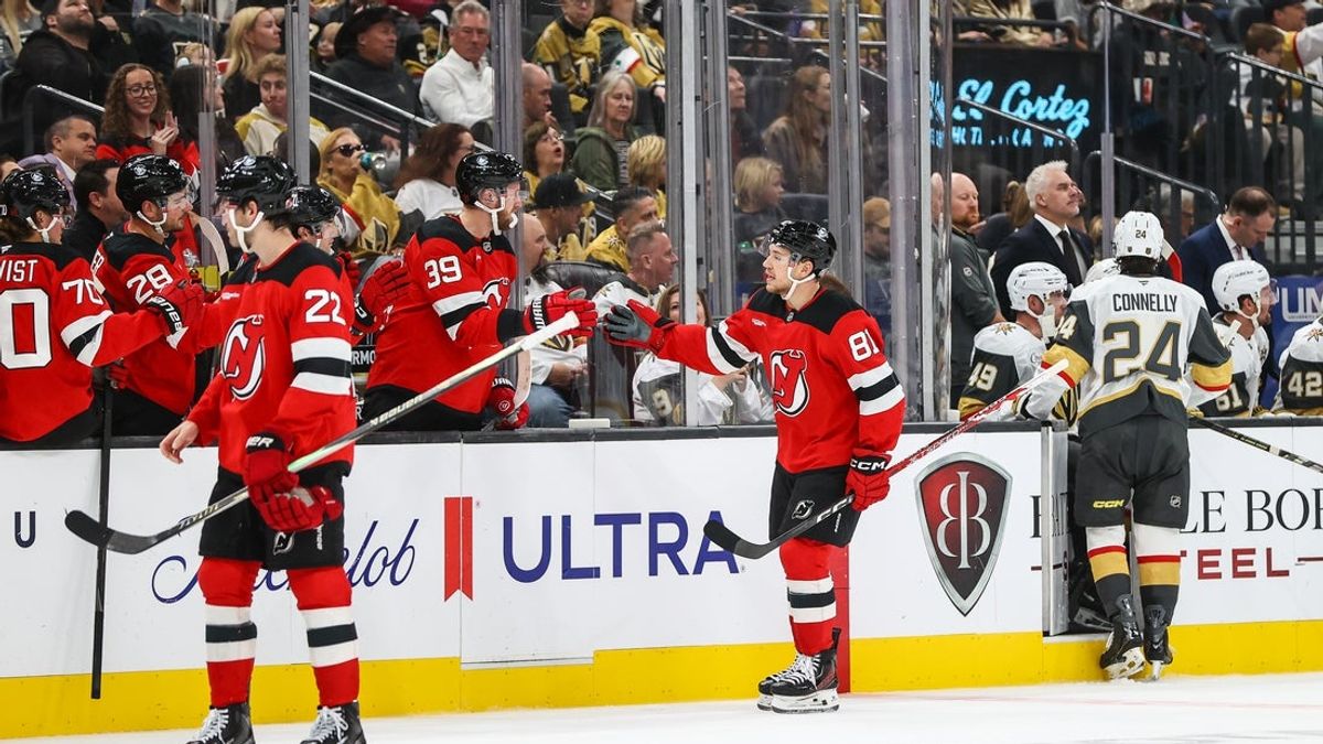 Arseny Gritsyuk, Jack Hughes score twice as Devils beat Knights Arseny Gritsyuk, Jack Hughes score twice as Devils beat Knights