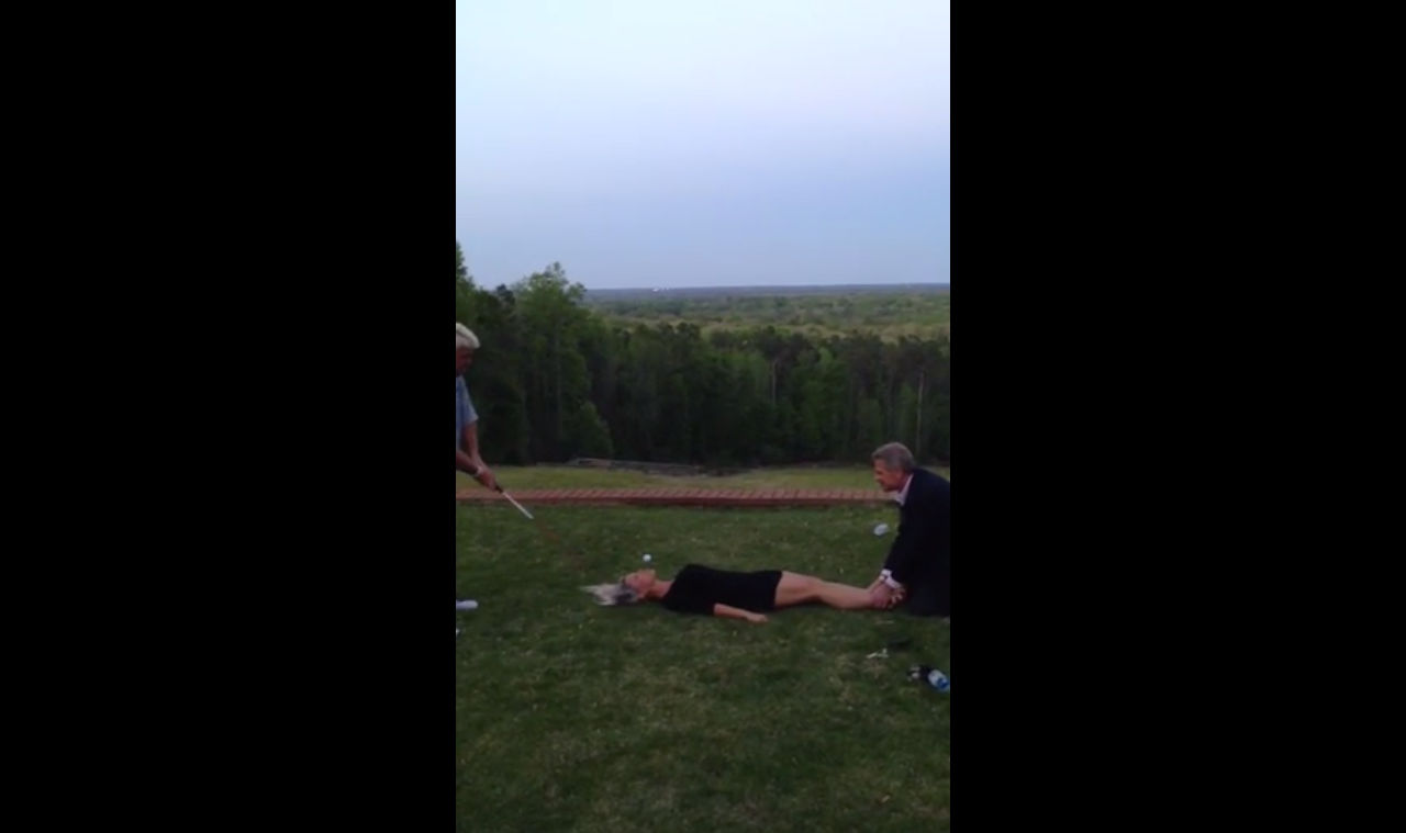 Deadspin John Daly Drives A Golf Ball Out Of A Woman's Mouth