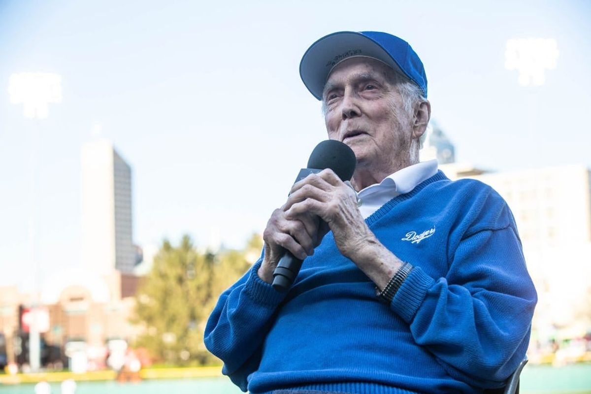Anderson native and former Brooklyn Dodgers pitcher Carl Erskine, age 92 at the time, addressed the crowd at Victory Field on Jackie Robinson Day,  April 15, 2019. Erskine was a teammate of Robinson's for nine seasons while playing for the Brooklyn Dodgers from 1948-59.

Uscp 74xwgdypr0j1lh3g5r5e Original