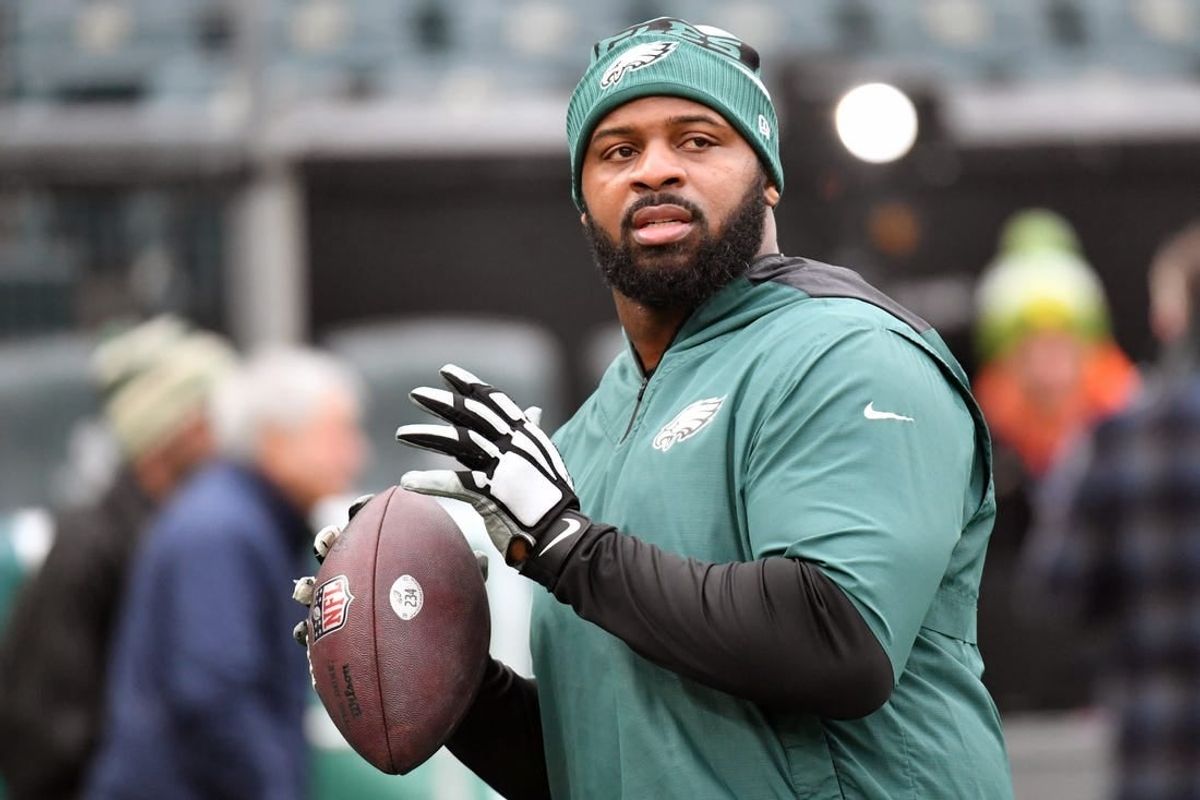 Dec 31, 2023; Philadelphia, Pennsylvania, USA;  Philadelphia Eagles defensive tackle Fletcher Cox (91) against the Arizona Cardinals at Lincoln Financial Field.