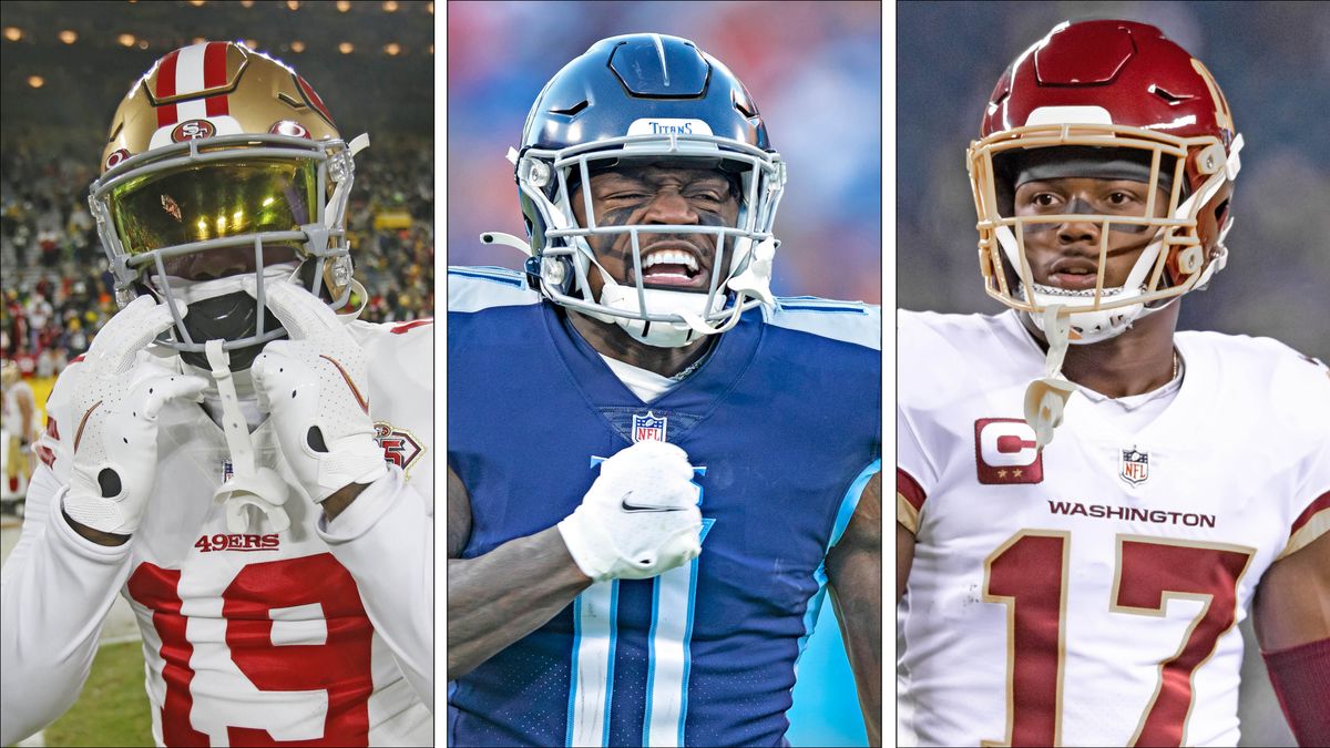(From l.) Deebo Samuel, A.J. Brown, Terry McLaurin