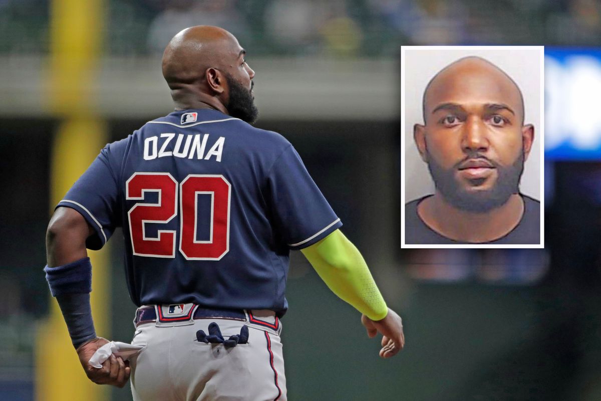 Marcell Ozuna in the Fulton County jail..