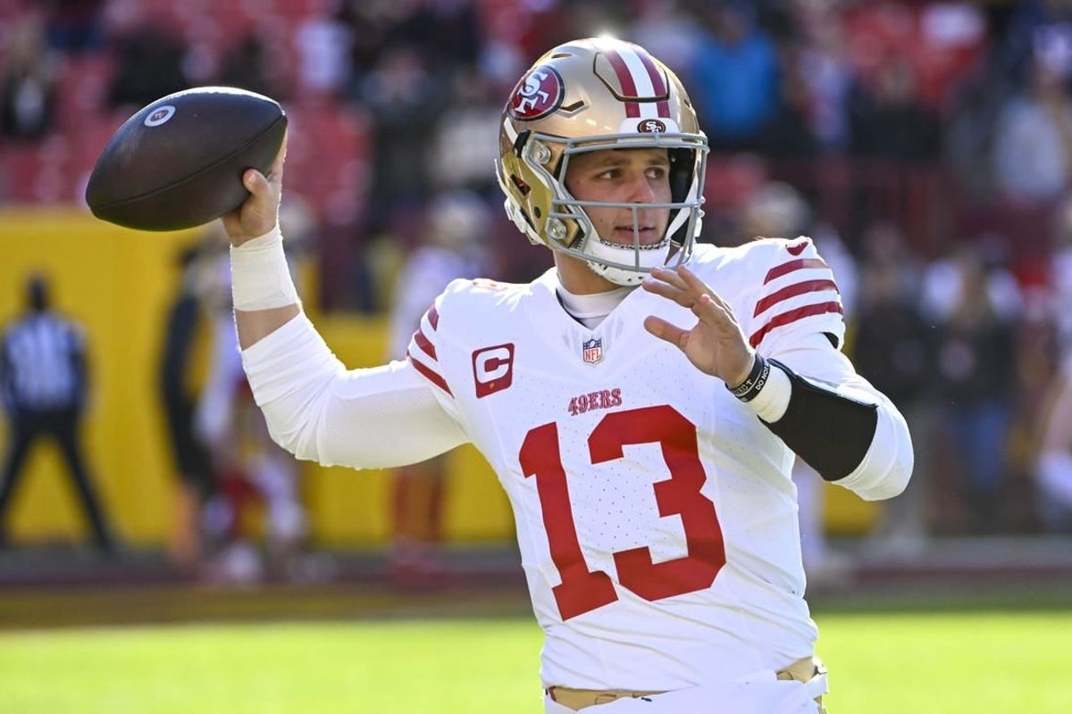 San Francisco 49ers quarterback Brock Purdy (13) recovered from March elbow surgery to guide the team back to the playoffs.