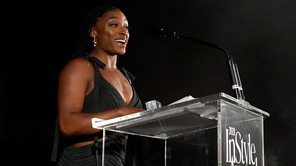 Simone Biles at the InStyle Awards.