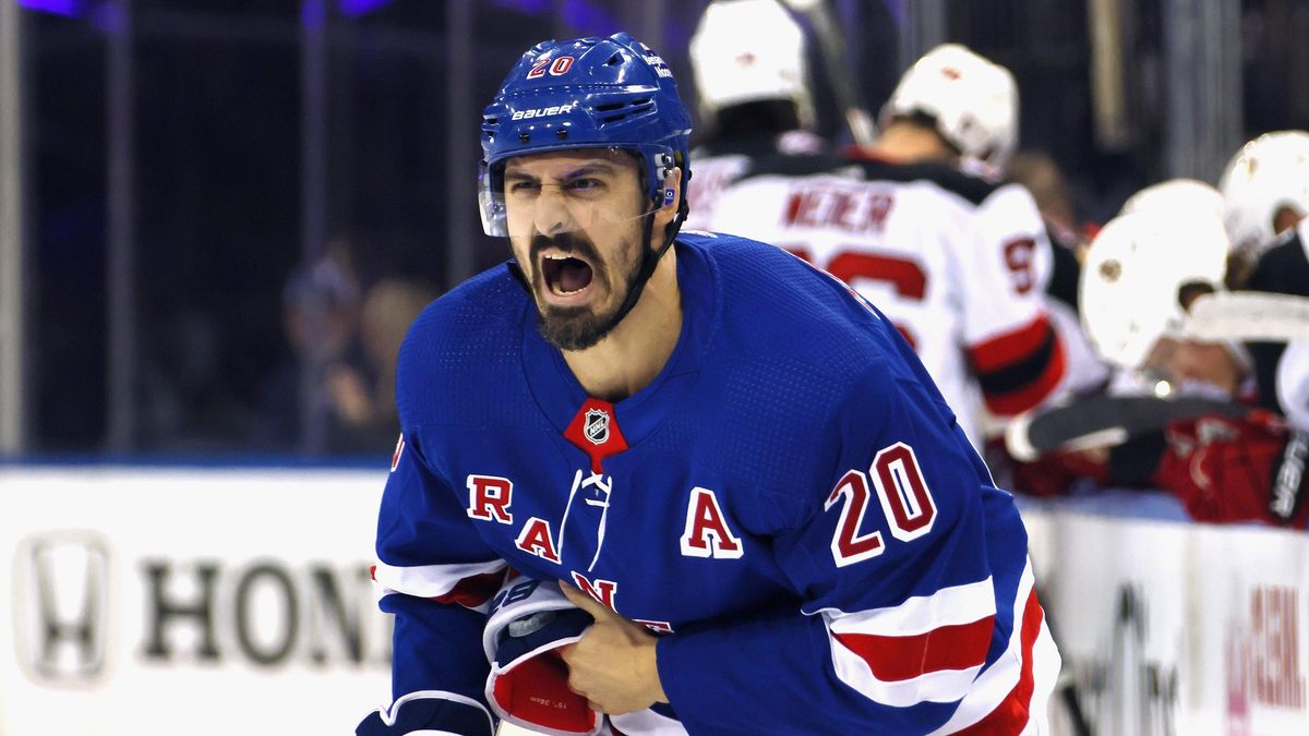 Chris Kreider es como AAH porque está animado por anotar todos esos goles de poder.