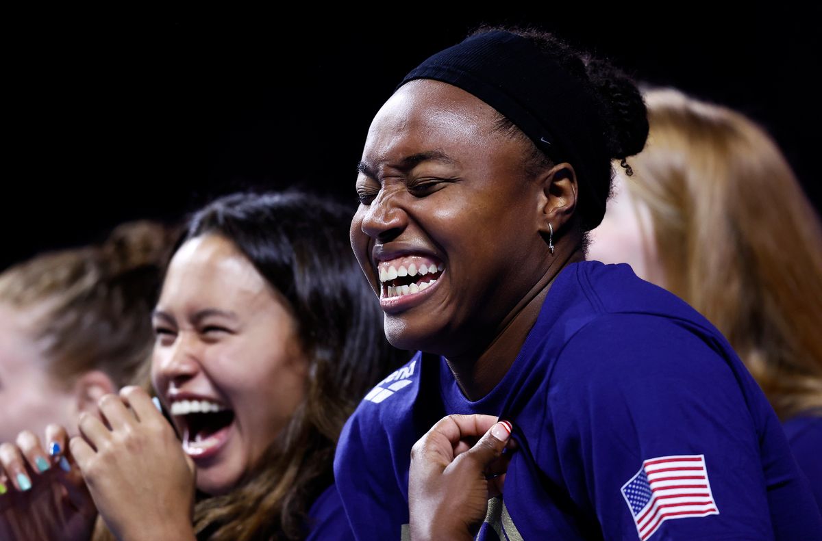 Simone Manuel (r.) had a moment in Rio. Will she get another?