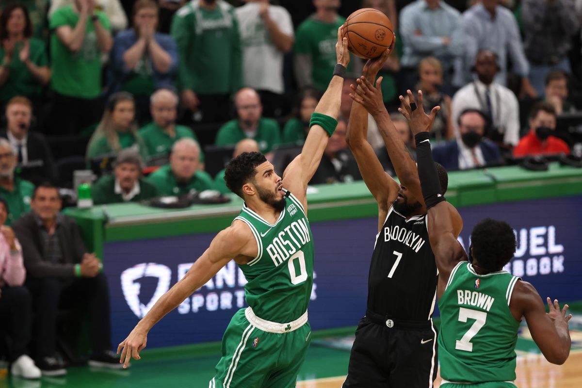 Kevin Durant is stuffed on a jumper.