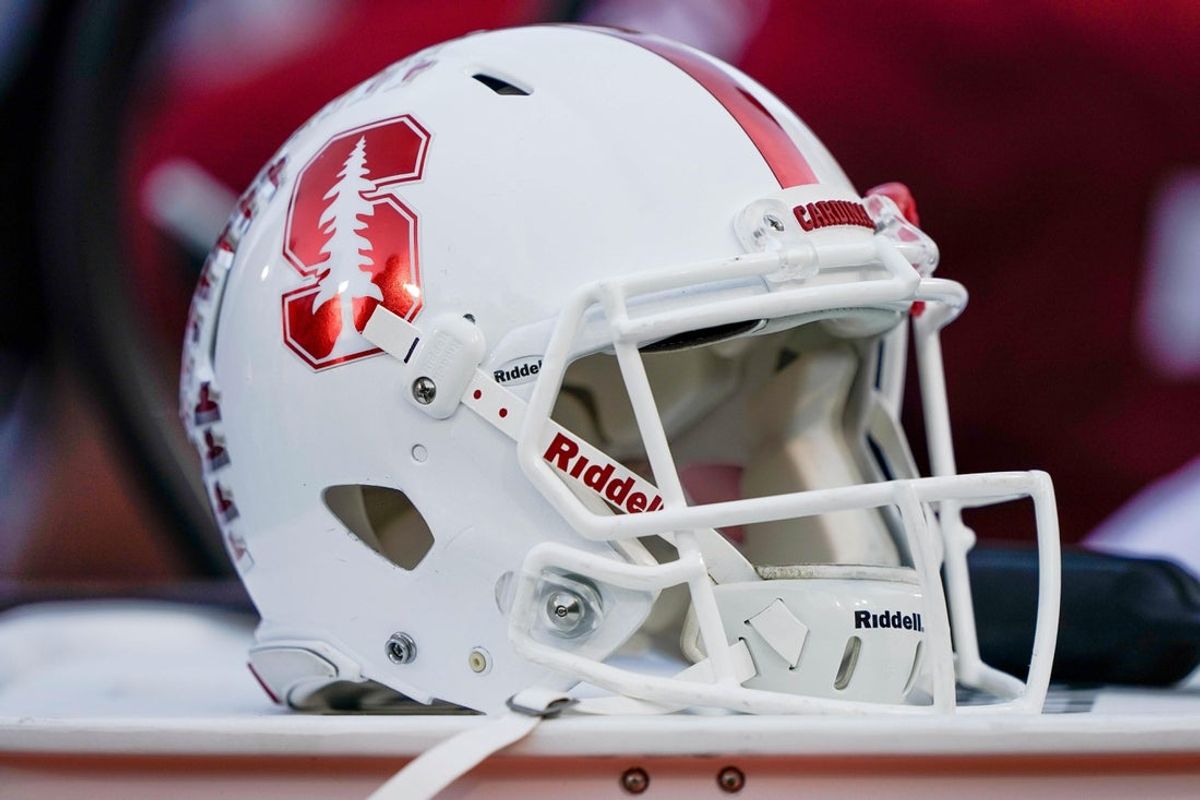 Oct 27, 2018; Stanford, CA, USA; General view of the Stanford Cardinal helmet during the first quarter against the Washington State Cougars at Stanford Stadium. Mandatory Credit: Stan Szeto-Imagn Images