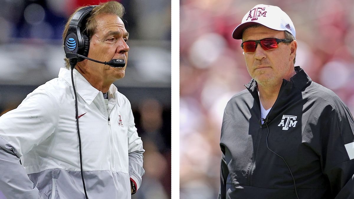 Nick Saban (l.) and Jimbo Fisher
