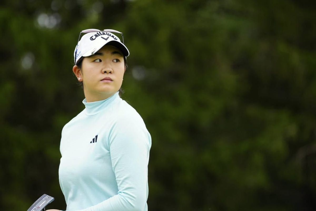 Sep 8, 2023; Madeira, OH, USA;  Rose Zhang, Irvine, Calif., competes in the 2023 Kroger Queen City Championship presented by P&G at Kenwood Country Club in Madeira, Ohio, Friday, Sept. 8, 2023.