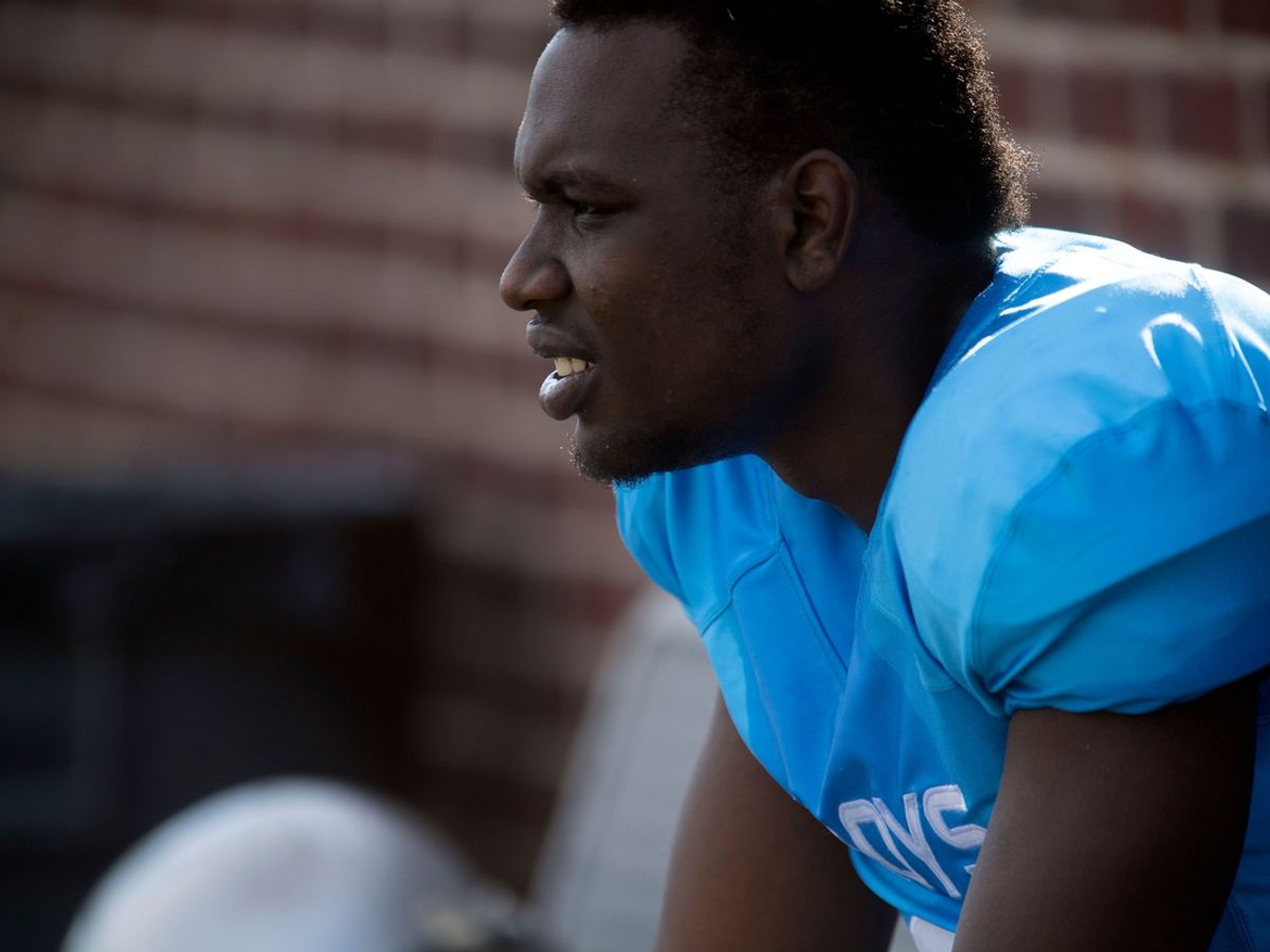 Isaiah Wright, a running back featured on the Netflix series \"Last Chance U, is playing football for the Alcoa Alloys, a semipro team with the Interactive American Football League on Saturday, April 6, 2019. 

Kns Isaiah Wright