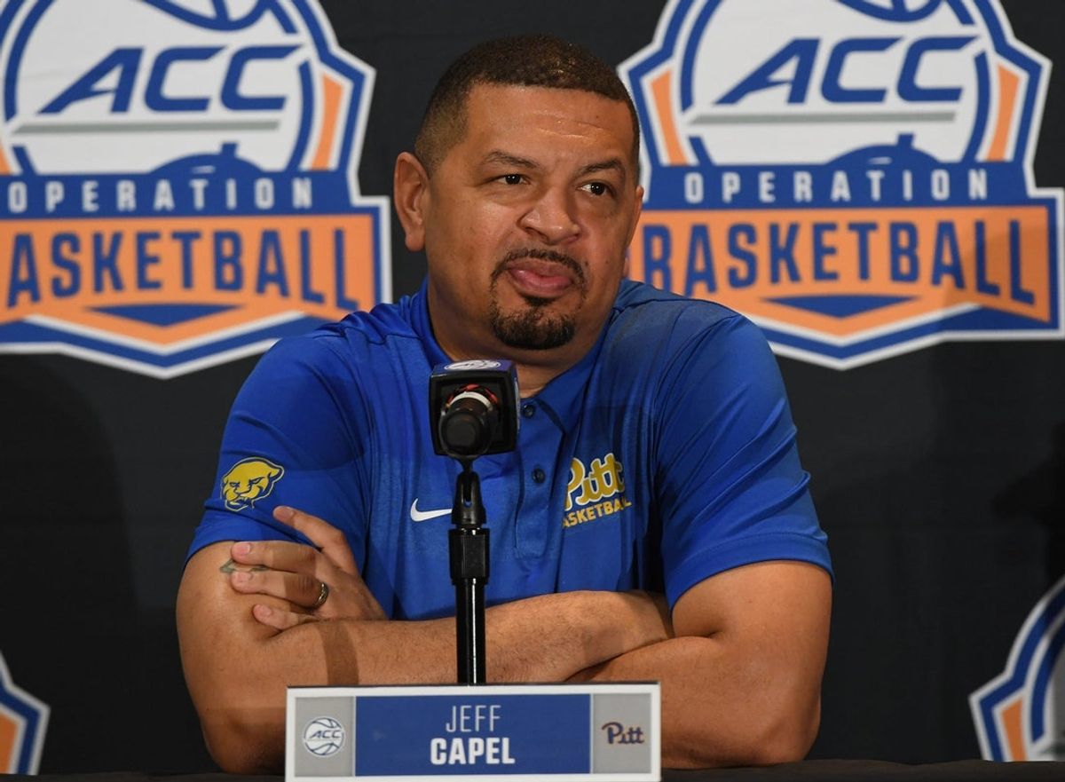 Pitt head coach Jeff Capel.