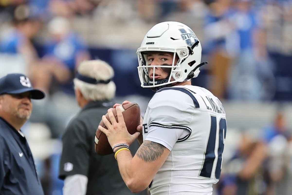 Utah State Aggies quarterback Levi Williams knows his way around the Potato Bowl.