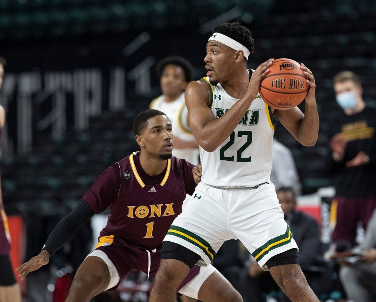 Iona Men's Basketball vs Siena in MAAC men's basketball tournament quarterfinal game in Atlantic City on March 10 7:30 PM

Maaciona210310r