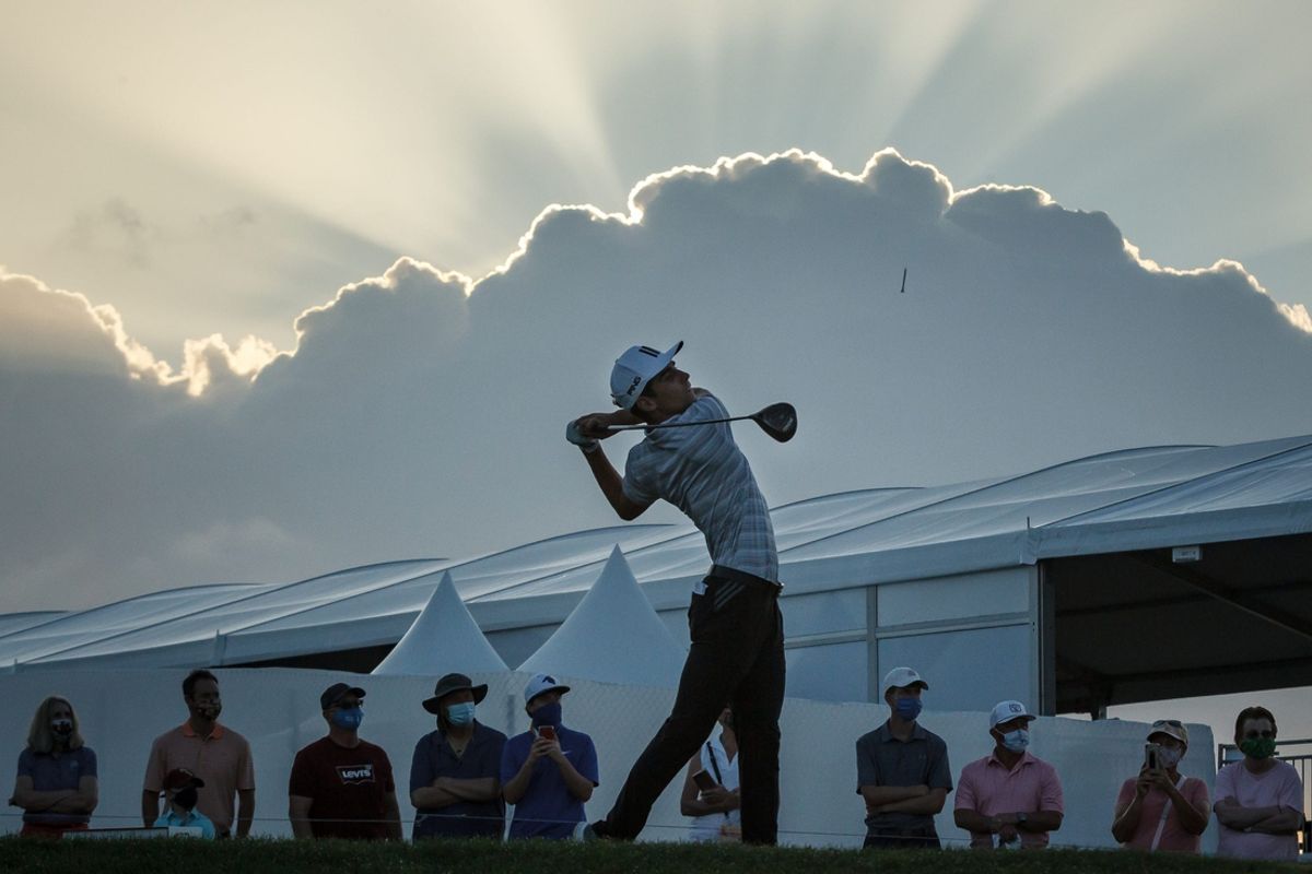 Joaqu   n Niemann tees off during first round action of The Honda Classic at PGA National Resort and Spa in Palm Beach Gardens, Fla., on Thursday, March 18, 2021.