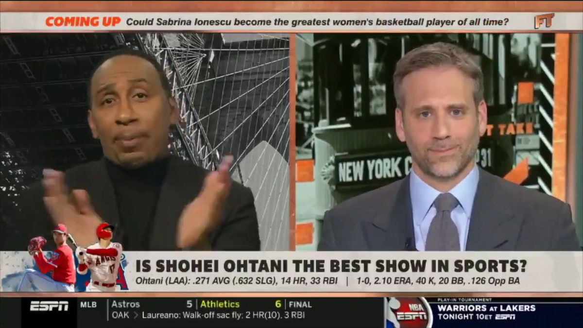 Max Kellerman looks like all of us whenever Stephen A. starting talking baseball.
