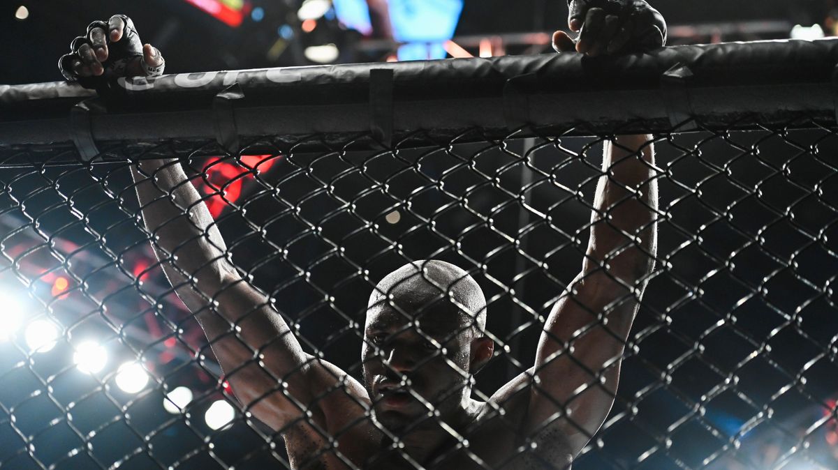Kamaru Usman of Nigeria looks on in a welterweight title bout against Leon Edwards of Jamaica during UFC 278 at Vivint Arena on August 20, 2022 in Salt Lake City, Utah.