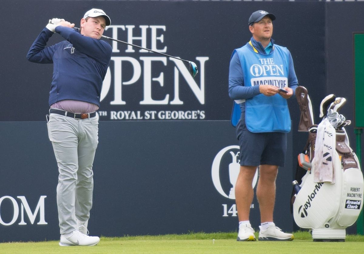 Robert MacIntyre, pictured at Royal St. George's Golf Course, is back on his home turf in Scotland to defend his Scottish Open title. Mandatory Credit: Sandra Mailer-Imagn Images