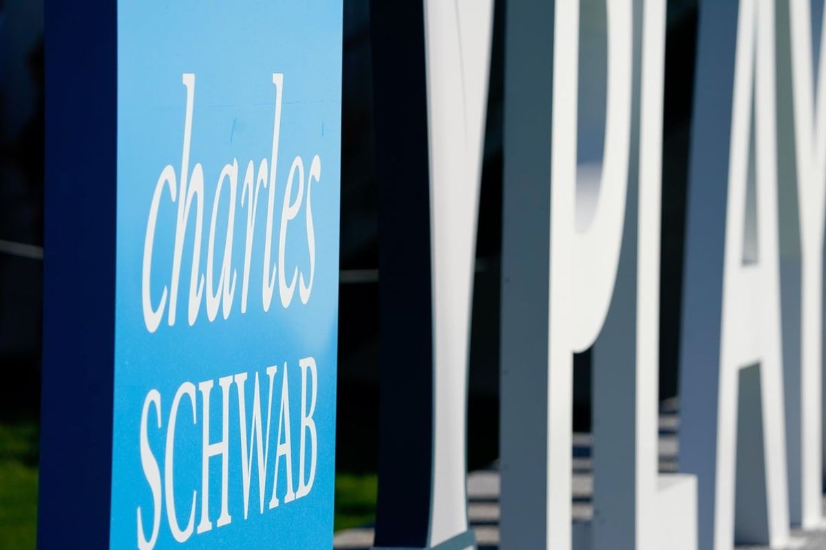 Nov 11, 2021; Phoenix, Arizona, USA; A detailed view of of the playoff signage displayed on the course during the first round of the Charles Schwab Cup Championship golf tournament at Phoenix Country Club. Mandatory Credit: Allan Henry-Imagn Images