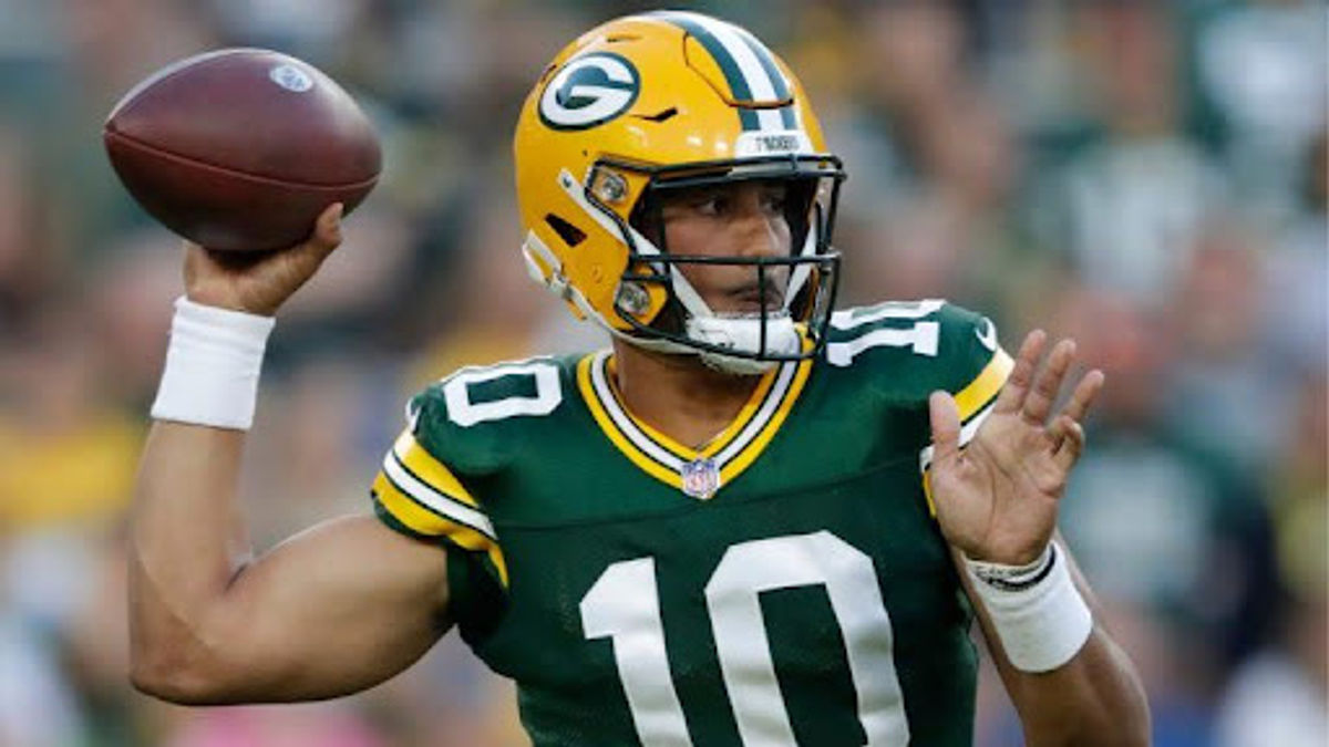 PHOTO: Jordan Love and the Packers are deep into discussions expected to lead to a $50-million-per-year contract extension. Credit: Dan Powers/USA TODAY NETWORK-Wisconsin via Imagn Content Services, LLC