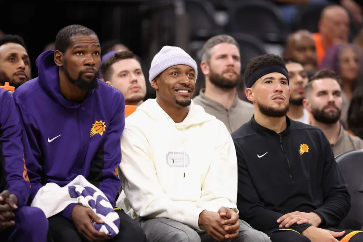 Kevin Durant (l.), Bradley Beal and Devin Booker (r.). source: Getty Images