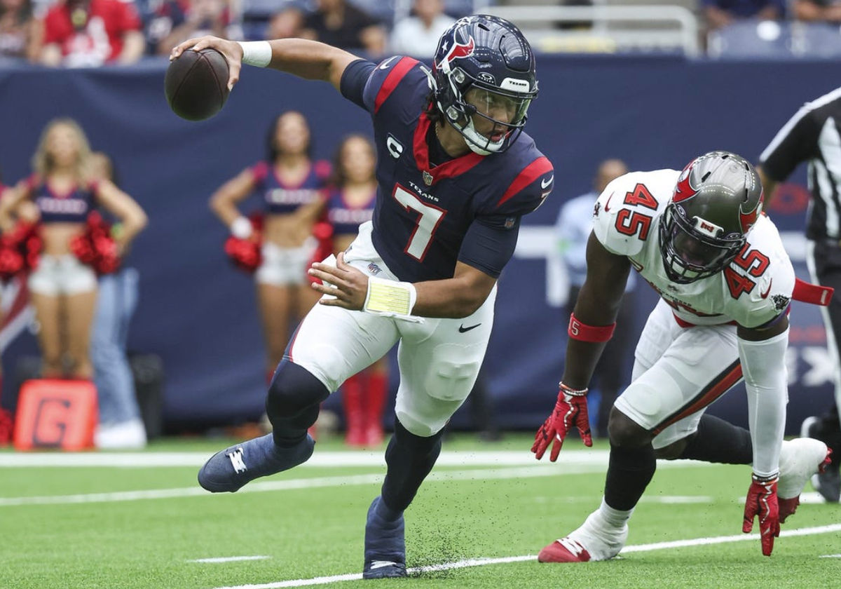 O quarterback do Houston Texans, C.J. Stroud, busca outro grande ano em 2024. FOTO USA Today Sports Images