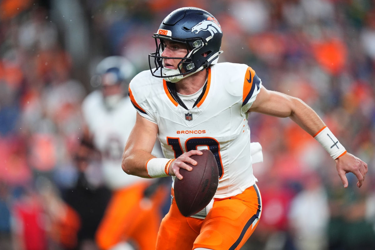 Bo Nix é QB1 do Denver Broncos. FOTO USA Today Sports Images