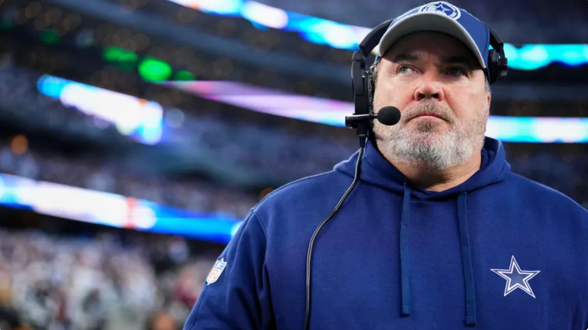 Treinador principal do Dallas Cowboys, Mike McCarthy. fonte: Getty Images