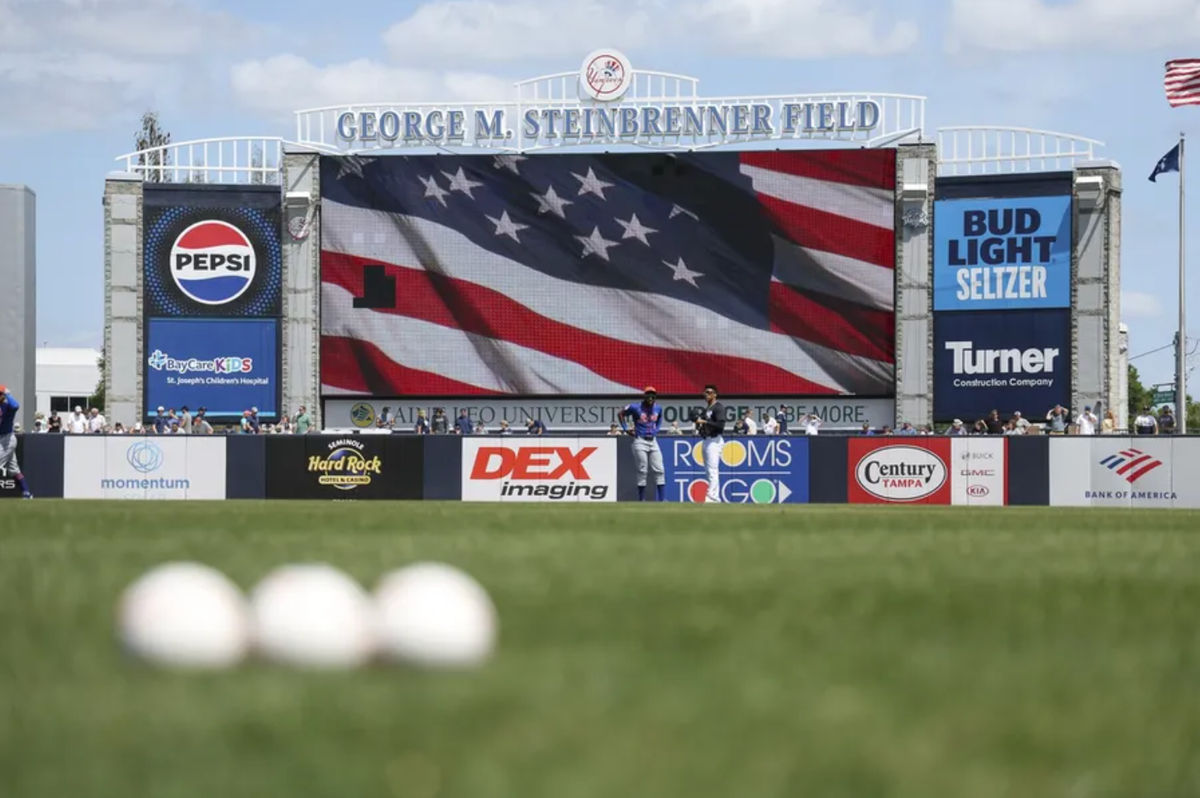 25 de marzo de 2024; Tampa, Florida, EE. UU.; vista general del estadio antes de un partido entre los Mets de Nueva York y los Yankees de Nueva York en el George M. Steinbrenner Field. Crédito obligatorio: Nathan Ray Seebeck-Imagn Images