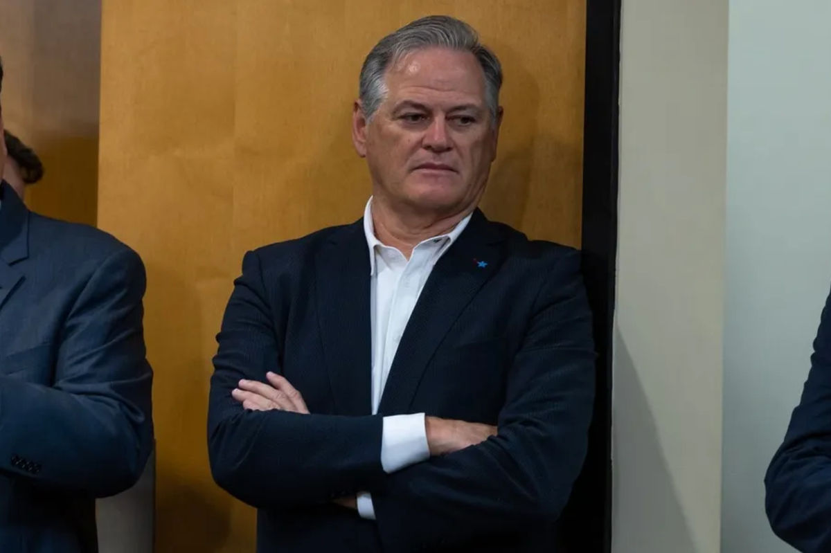 Mar 11, 2023; Metairie, LA, USA; New Orleans Saints general manager Mickey Loomis looks on at Ochsner Sports Performance Center. Mandatory Credit: Stephen Lew-Imagn Images