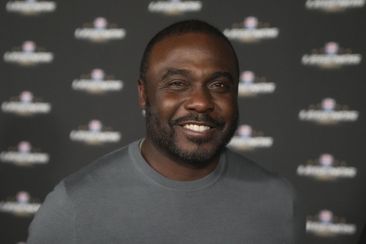 Feb 11, 2022; Los Angeles, CA, USA; NFL former player Marshall Faulk during the NFL Alumni Legends Party Presented by USA TODAY NETWORK Ventures at Avalon Hollywood. Mandatory Credit: Kirby Lee-Imagn Images