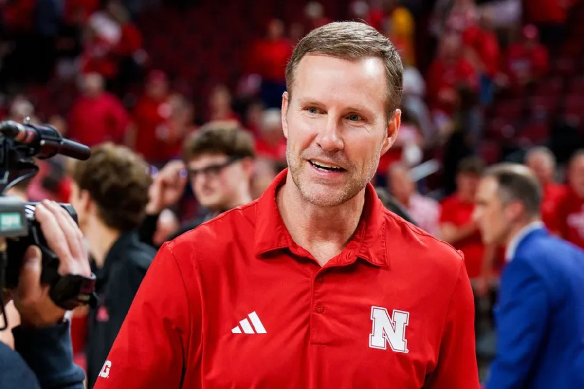 Mar 8, 2026; Lincoln, Nebraska, USA; Nebraska Cornhuskers head coach Fred Hoiberg walks off the court after defeating the Iowa Hawkeyes at Pinnacle Bank Arena. Mandatory Credit: Dylan Widger-Imagn Images