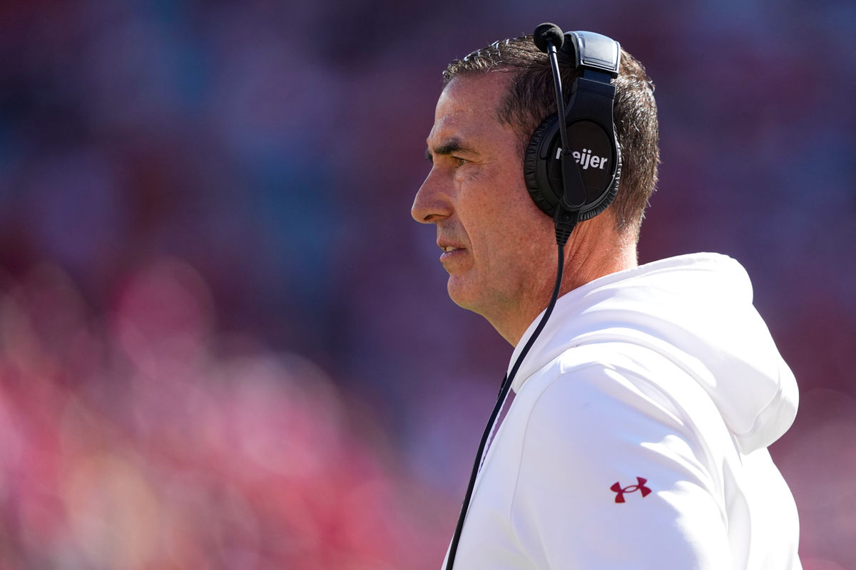 Oct 3, 2026; Madison, Wisconsin, USA; Wisconsin Badgers head coach Luke Fickell during the game against the Michigan State Spartans at Camp Randall Stadium. Mandatory Credit: Jeff Hanisch-Imagn Images