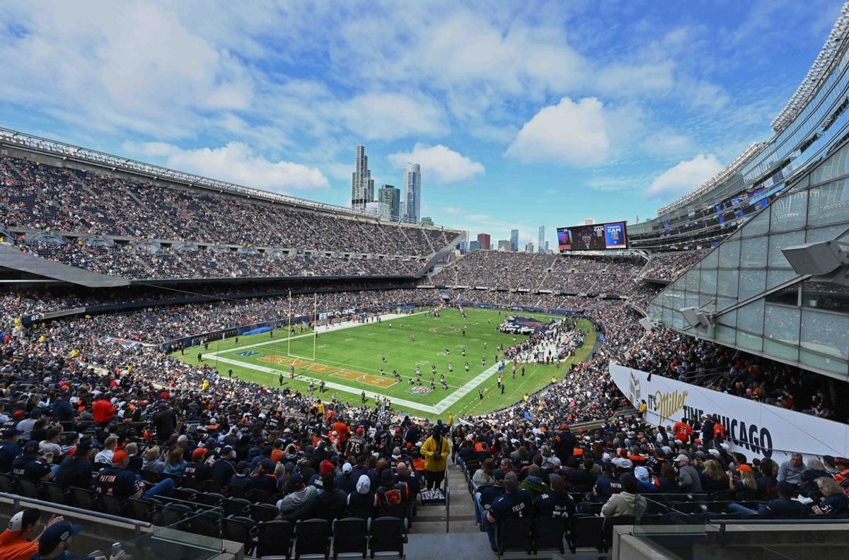 A general view of Soldier Field, home of the Chicago Bears since 1971.  Mandatory Credit: Jamie Sabau-Imagn Images
