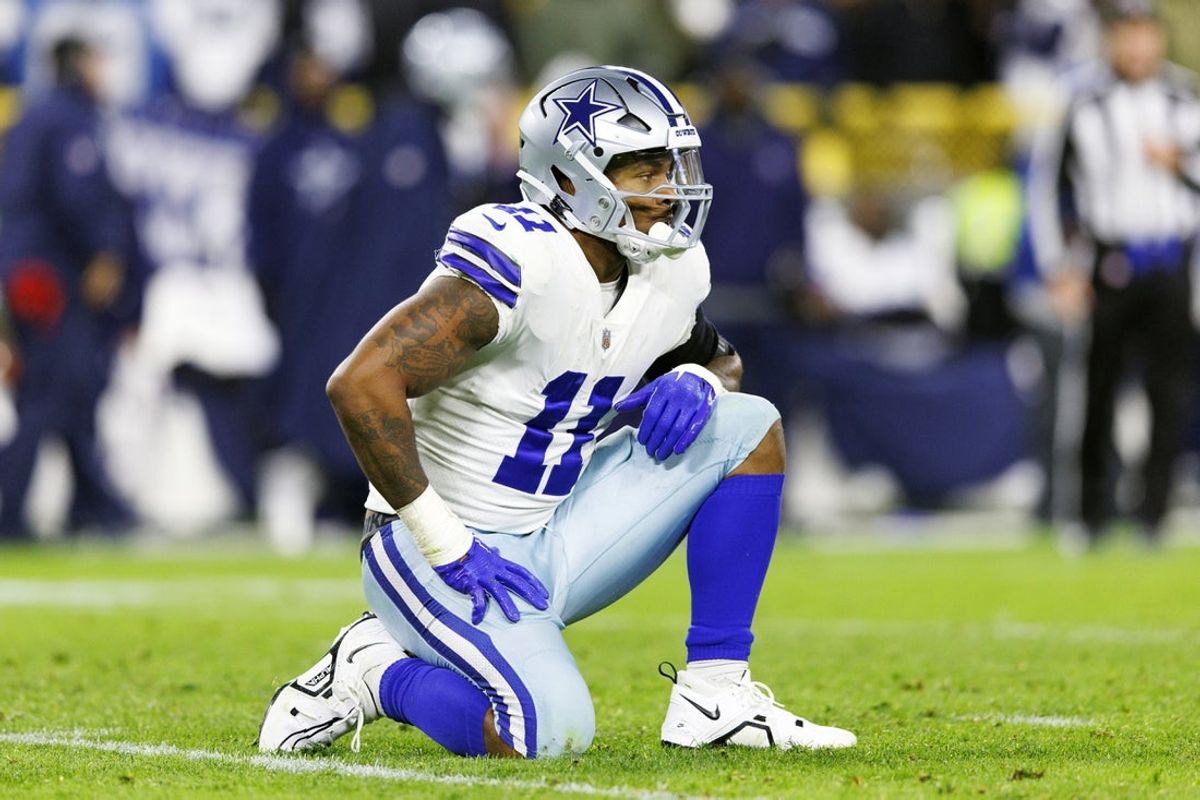 Nov 13, 2022; Green Bay, Wisconsin, USA;  Dallas Cowboys linebacker Micah Parsons (11) during the game against the Green Bay Packers at Lambeau Field. Mandatory Credit: Jeff Hanisch-Imagn Images