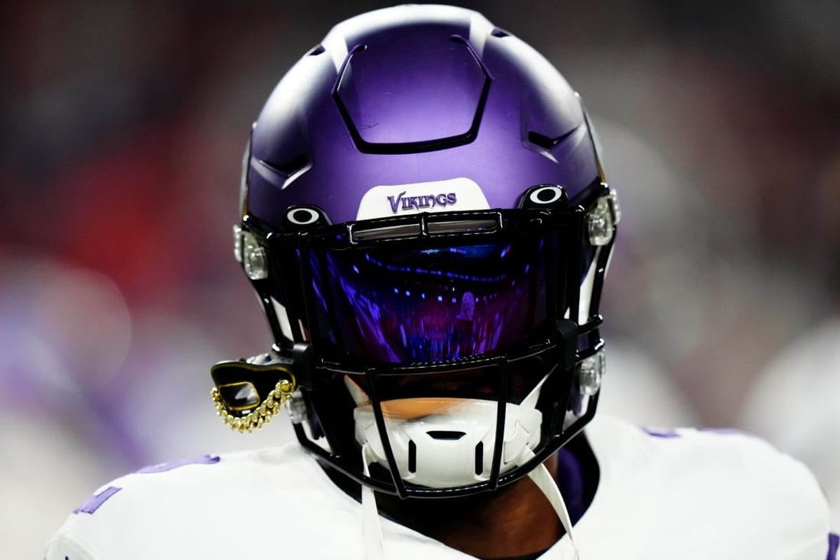 Nov 19, 2023; Denver, Colorado, USA; Minnesota Vikings running back Alexander Mattison (2) before the game against the Denver Broncos at Empower Field at Mile High.