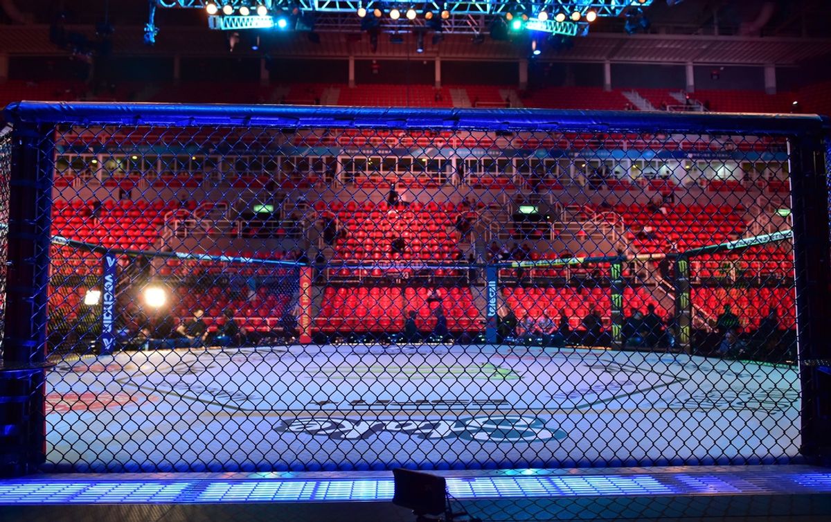 Jan 21, 2023; Rio de Janeiro, Brazil; General view of the arena during UFC 283 at Jeunesse Arena. Mandatory Credit: Jason da Silva-Imagn Images