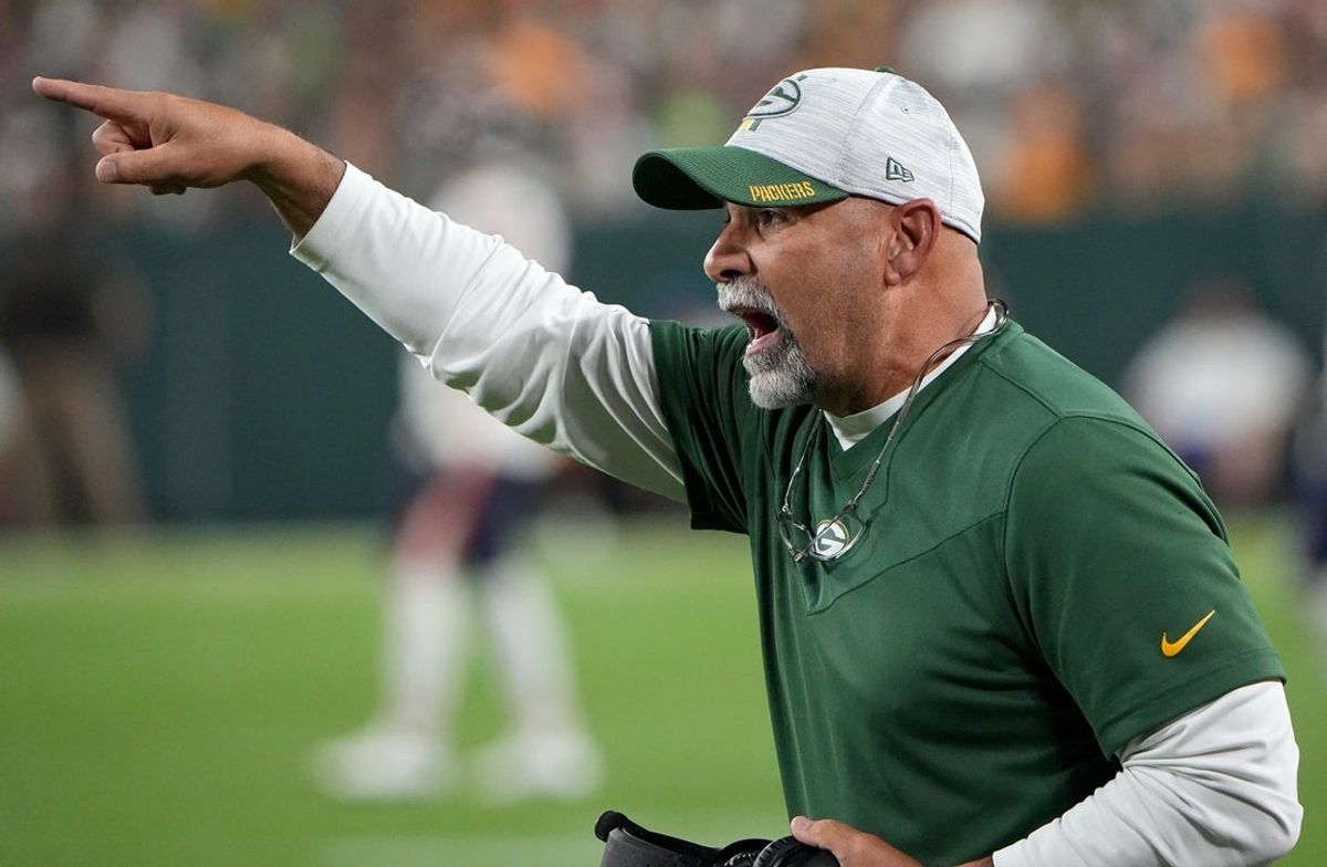 Green Bay Packers special teams coordinator Rich Bisaccia is shown during the fourth quarter of their game Sunday, September 18, 2022 at Lambeau Field in Green Bay, Wis. The Green Bay Packers beat the Chicago Bears 27-10.

Mjs Packers18 34 Jpg Packers18 114484740