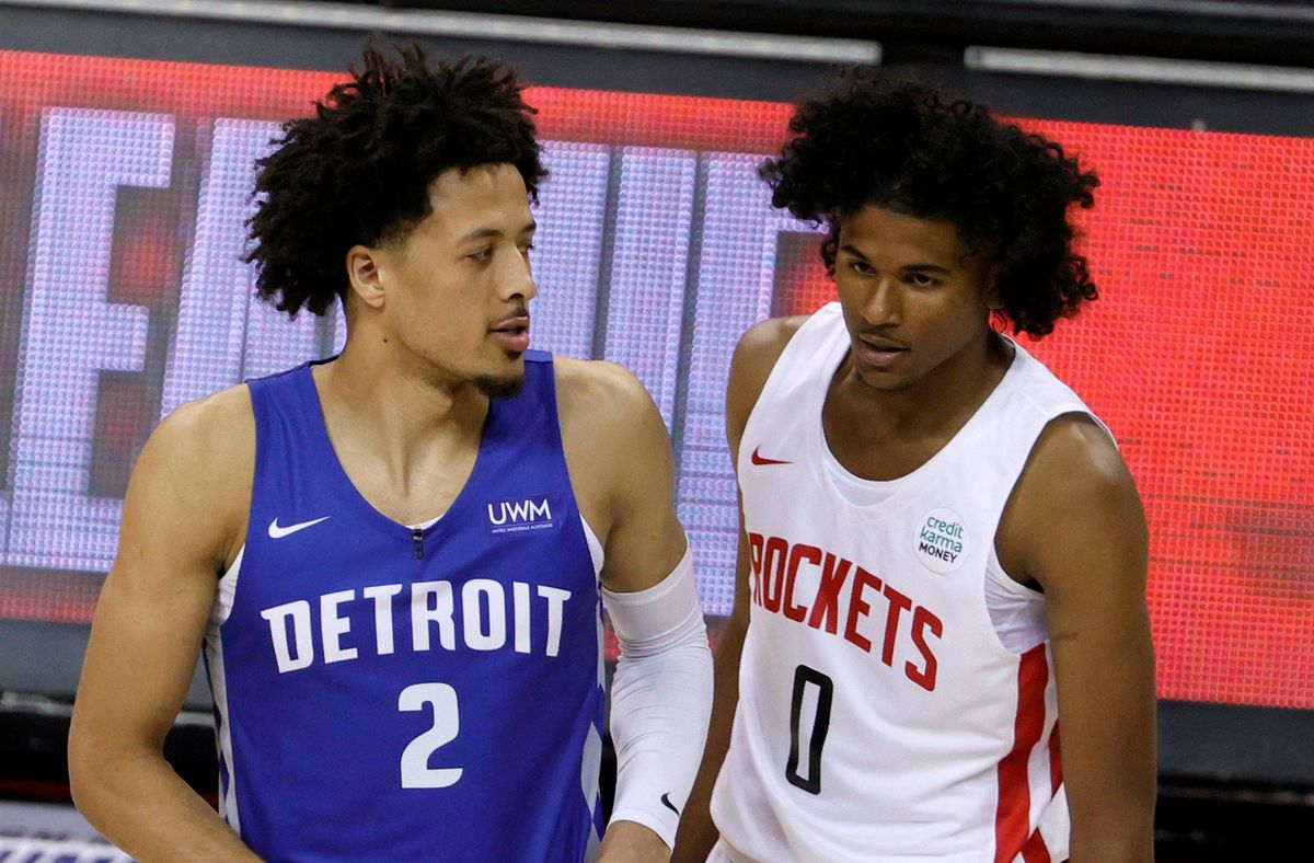 Cade Cunningham (l.) and Jalen Green