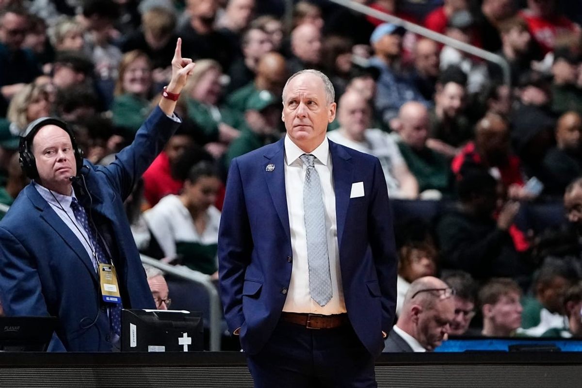 Vermont Catamounts head coach John Becker looks off with concern during the first round of the NCAA men's basketball tournament against the Marquette Golden Eagles at Nationwide Arena.

Syndication The Columbus Dispatch