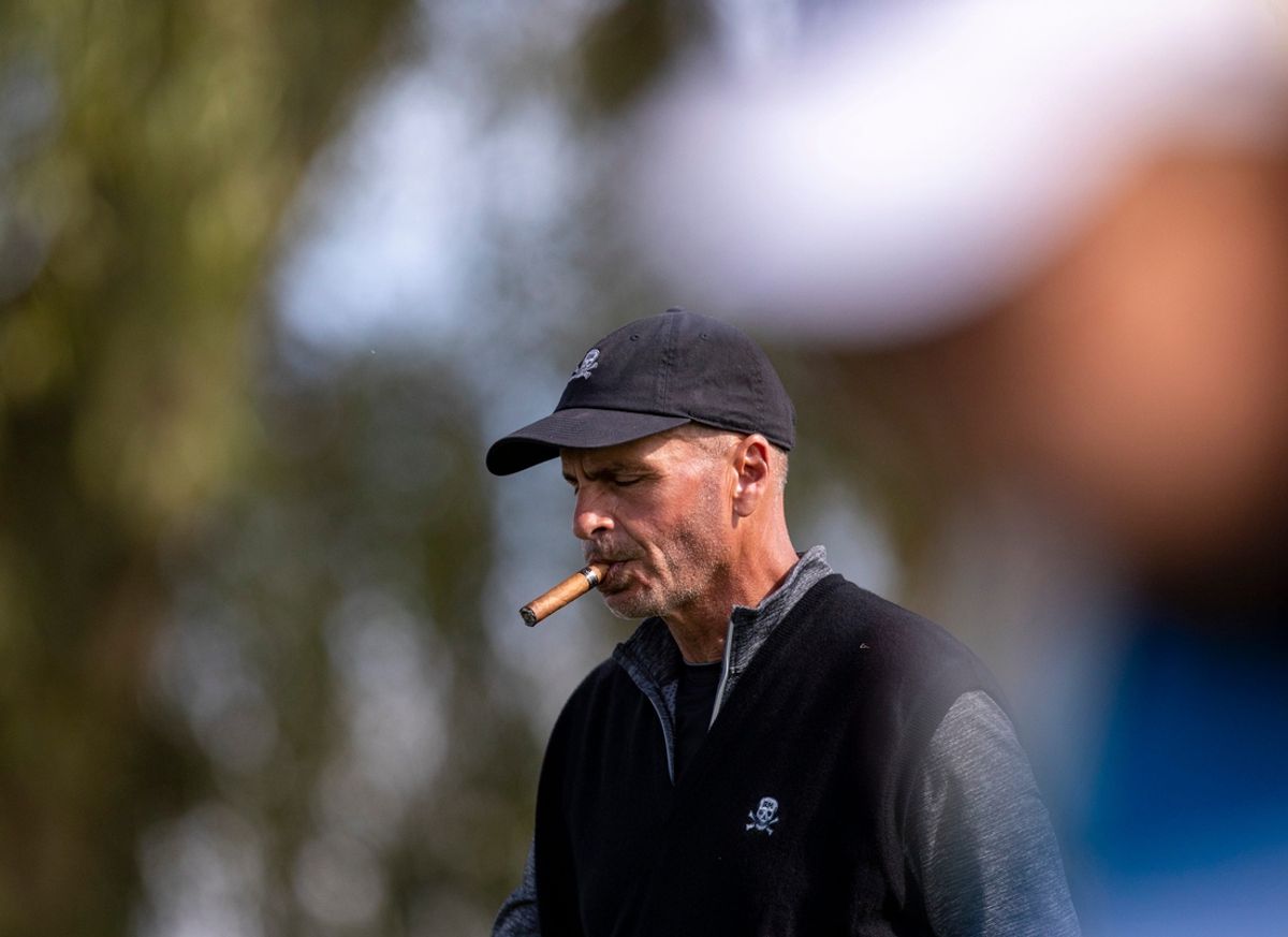 Rocco Mediate walks down from the 18th tee during the final round of the Galleri Classic in Rancho Mirage, Calif., Sunday, March 26, 2023.