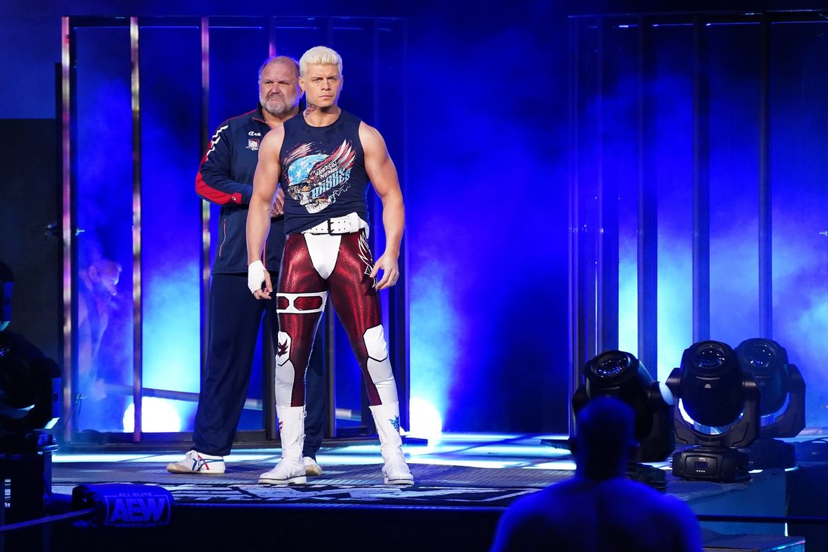Cody Rhodes before his snoozer of a match with QT Marshall.