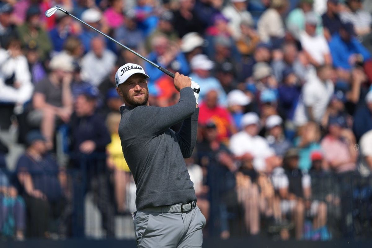 Fans at the US Open gave champion Wyndham Clark -- pictured at the 2023 Open Championship at Royal Liverpool -- an earful during his final round. The R&A wants to keep boisterous behavior in check next week. Mandatory Credit: Kyle Terada-Imagn Images