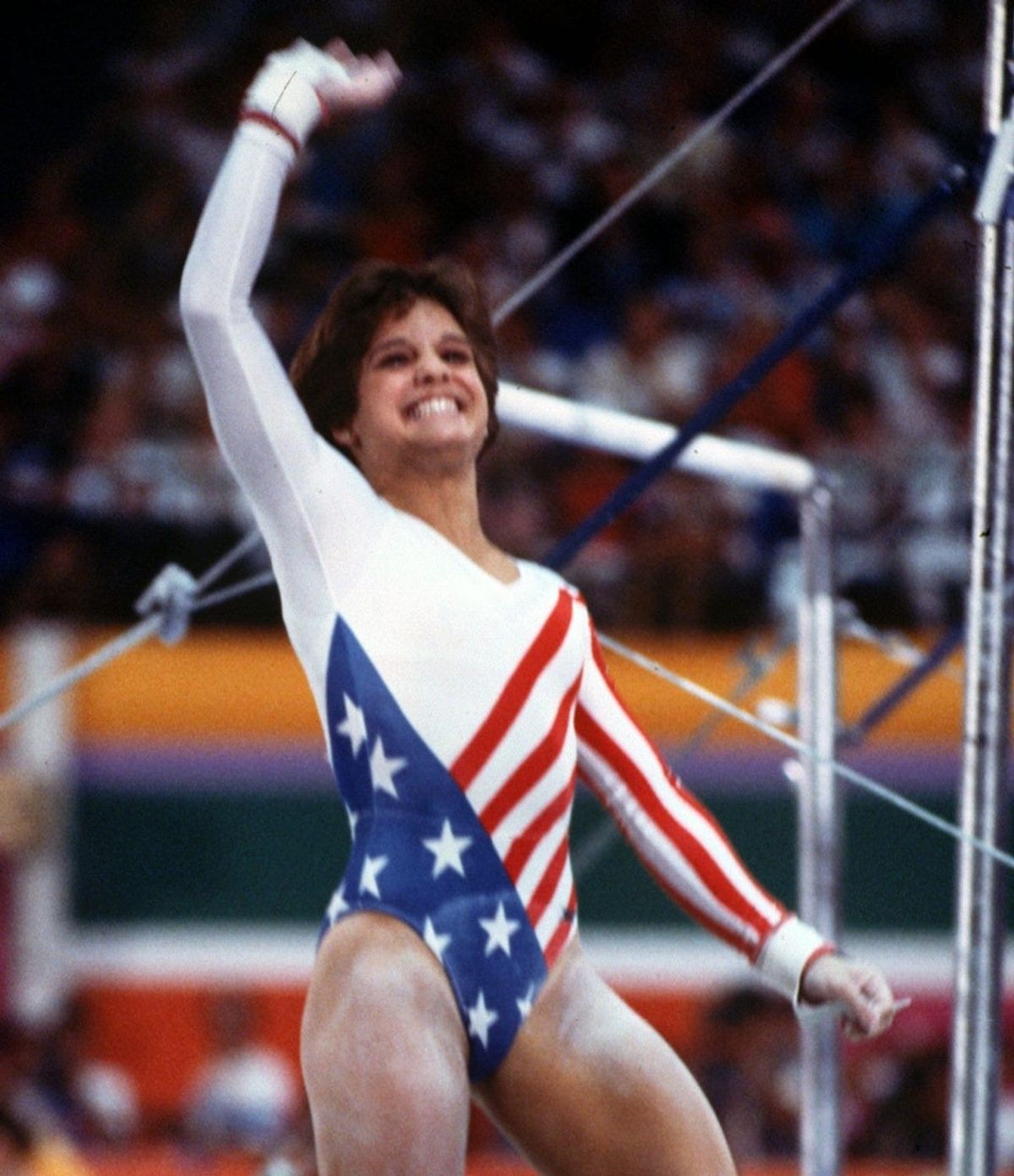 At the 1984 Summer Olympics in Los Angeles, Mary Lou Retton became the first American woman to win the all-around title.