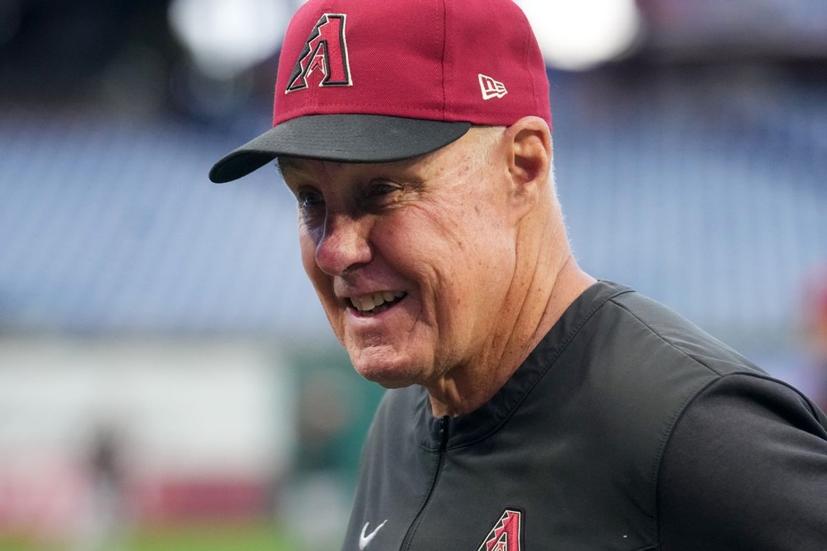 Oct 15, 2023; Philadelphia, PA, USA; Arizona Diamondbacks pitching coach Brent Strom ahead of their NLCS matchup against the Philadelphia Phillies at Citizens Bank Park.