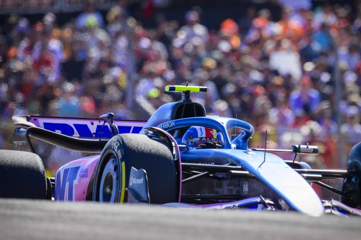 Oct 22, 2023; Austin, Texas, USA; BWT Alpine F1 driver Pierre Gasly (10) of Team France drives during the 2023 United States Grand Prix at Circuit of the Americas. Mandatory Credit: Jerome Miron-USA TODAY Sports