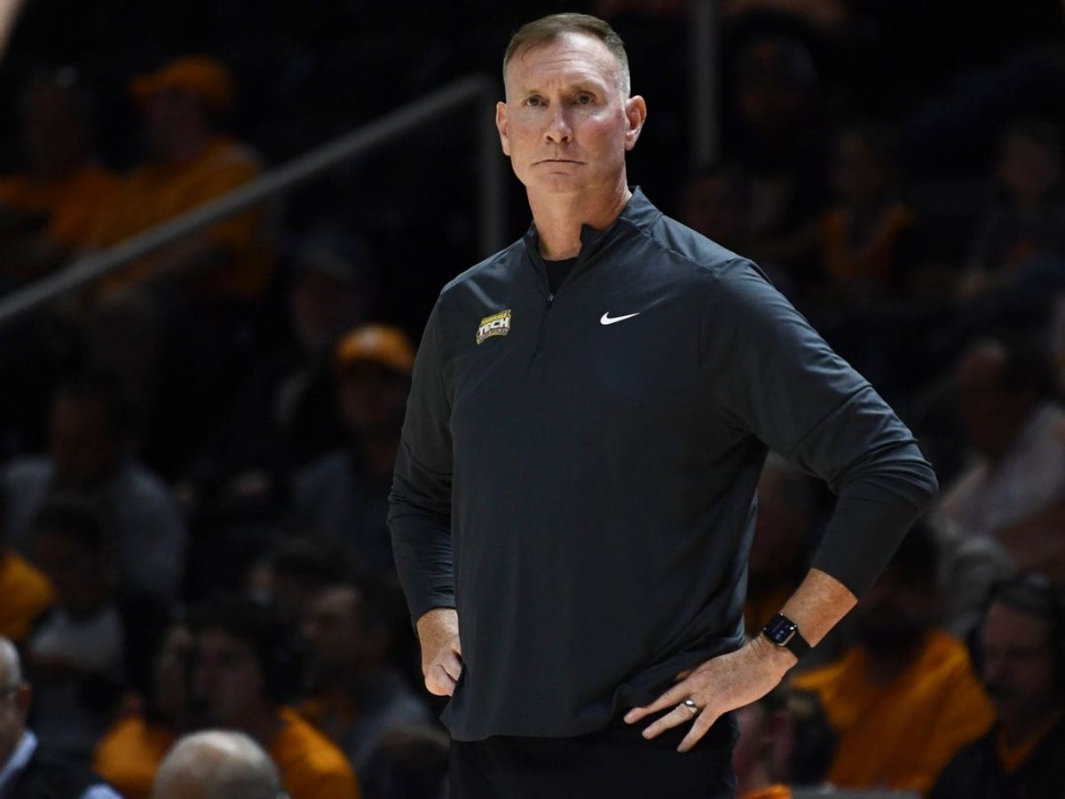 Tennessee Tech basketball coach John Pelphrey during the NCAA college basketball game against Tennessee on Monday, November 6, 2023 in Knoxville, Tenn.