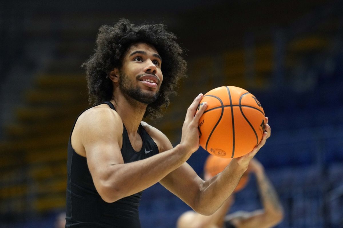 Jan 10, 2024; Berkeley, California, USA; Colorado Buffaloes guard Javon Ruffin (11) warms up before the game against the California Golden Bears at Haas Pavilion. Mandatory Credit: Darren Yamashita-Imagn Images