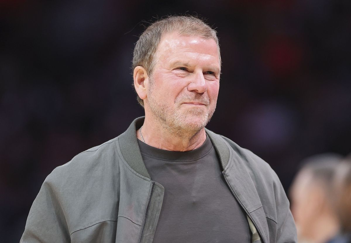 Jan 20, 2024; Houston, Texas, USA; Houston Rockets owner Tilman Fertitta walks on the court during the game against the Utah Jazz at Toyota Center. Mandatory Credit: Troy Taormina-Imagn Images
